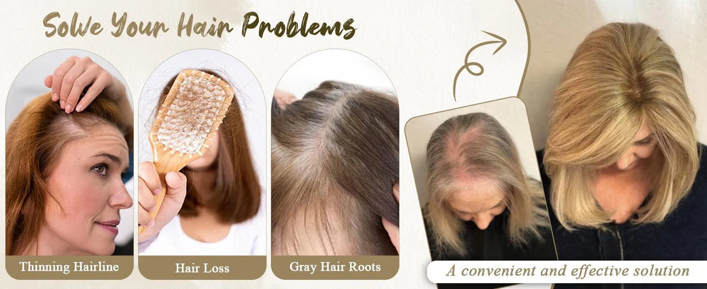 Women's Hair Topper with Bangs