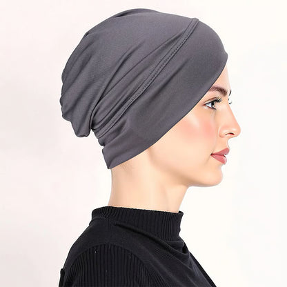 Soft Stretch Turban Cap for Women