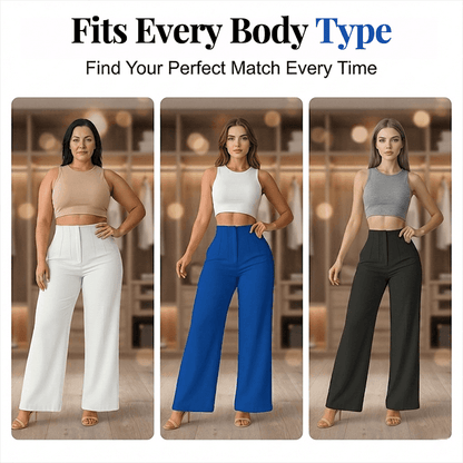 Women's High-Waisted Wide-Leg Pants