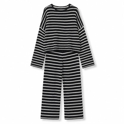 Women's Striped Two-Piece Lounge Set