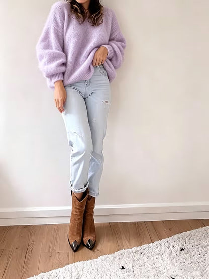 Women’s Round Neck Pullover Sweater