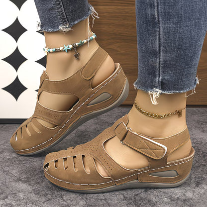Women's Closed-Toe Wedge Sandals