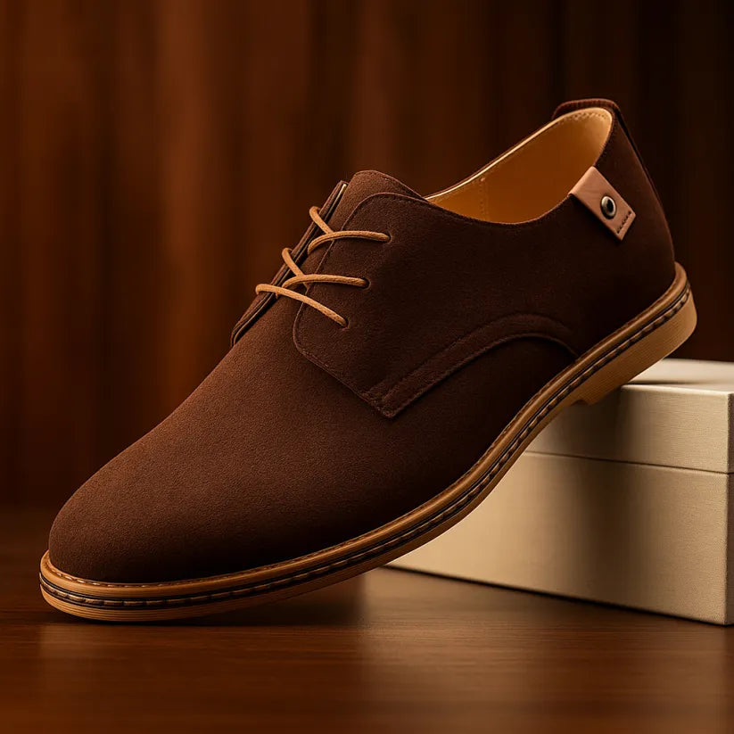 Men's Lace-Up Panel Detail Dress Shoes