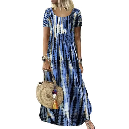 Women's Tie-Dye Print Dress