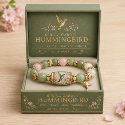 Handmade Hummingbird Beaded Bracelet