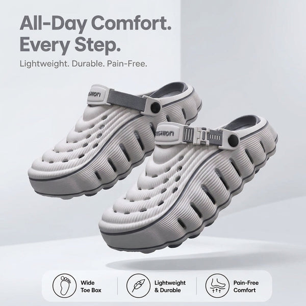 Men's Color-Block Clog Slippers
