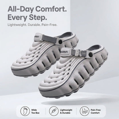 Men's Color-Block Clog Slippers