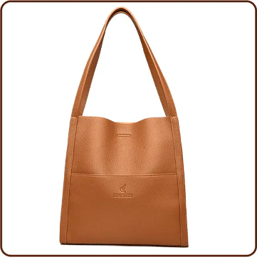 Women's Solid Color Shoulder Tote Bag