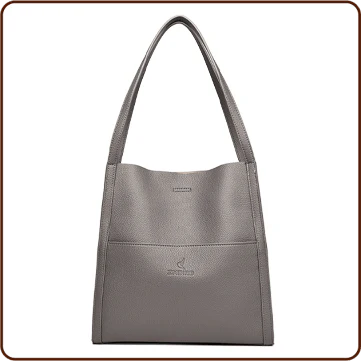 Women's Solid Color Shoulder Tote Bag