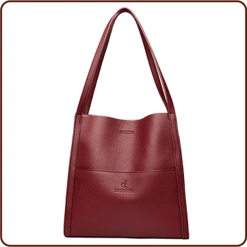Women's Solid Color Shoulder Tote Bag