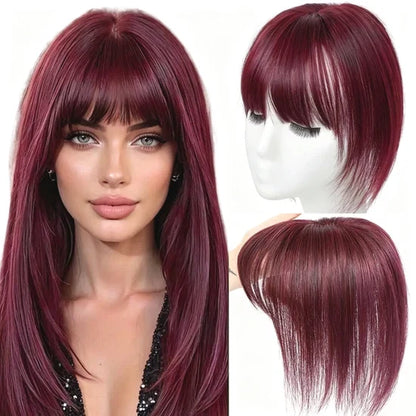 Women's Hair Topper with Bangs