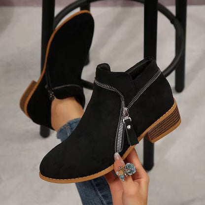 Women's Side-Zip Ankle Boots