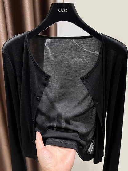 Women's Button-Front Cardigan