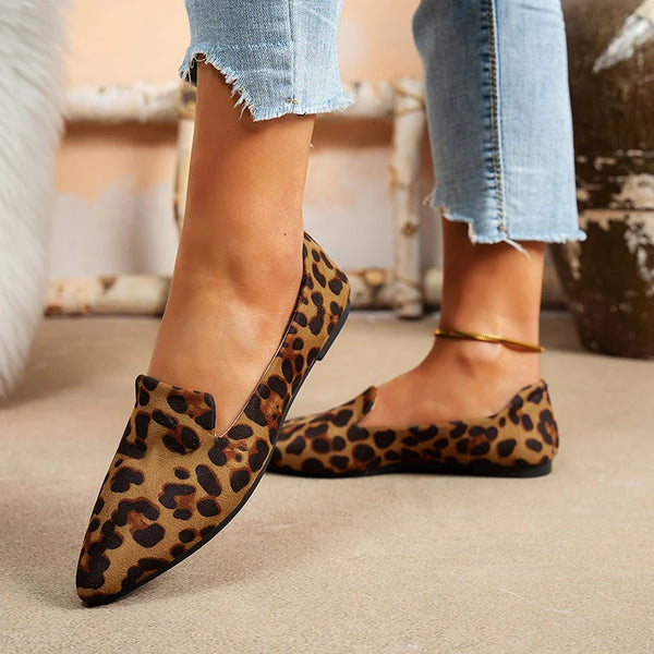 Women's Patterned Pointed-Toe Flats