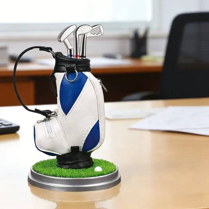 Golf Bag Pen Holder with 3 Pen Set