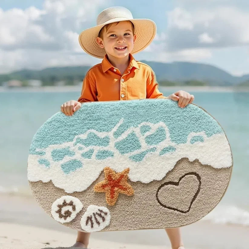 Coastal Beach Bath Mat