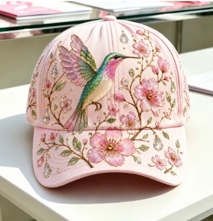Women's Embroidered Nature Print Baseball Cap