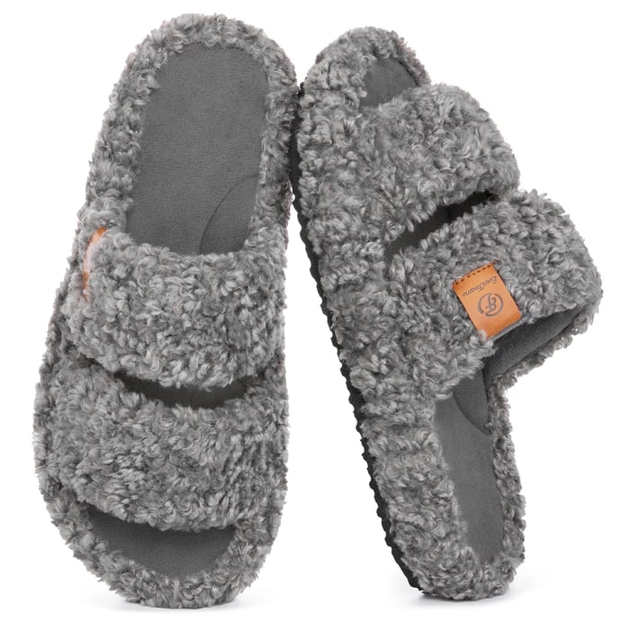 Women's Open-Toe Double-Strap Slippers
