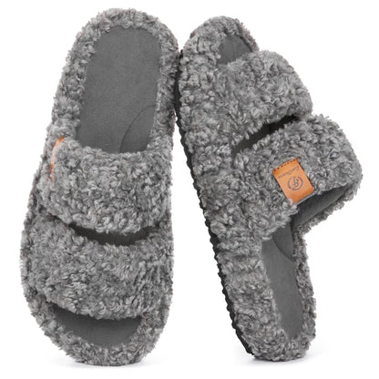 Women's Open-Toe Double-Strap Slippers