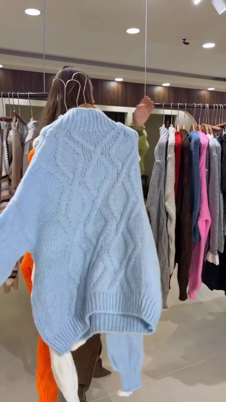 Women's Cable Knit Oversized Sweater