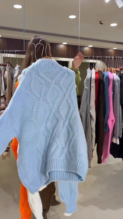 Women's Cable Knit Oversized Sweater