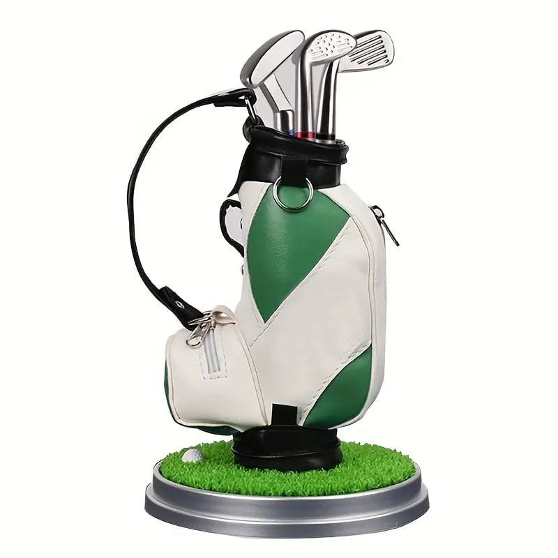Golf Bag Pen Holder with 3 Pen Set