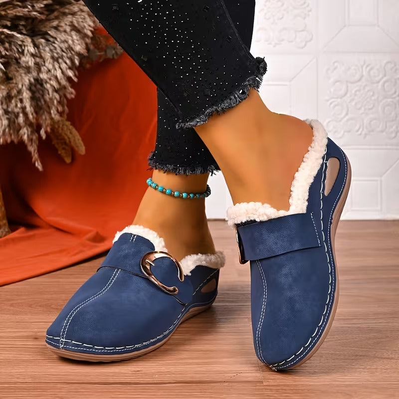 Women's Buckle Mules