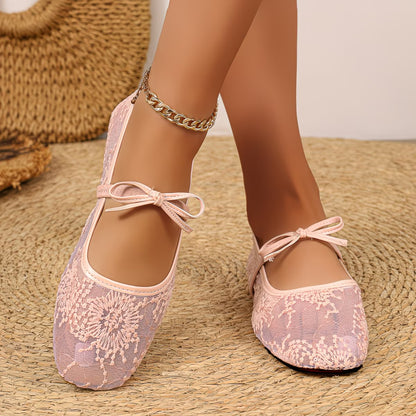 Women's Lace Mary Jane Flats
