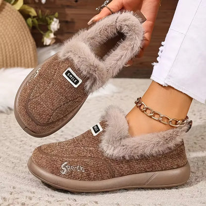 Women’s Fuzzy Slip-On Shoes