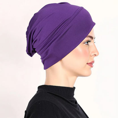 Soft Stretch Turban Cap for Women