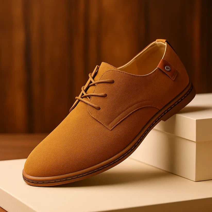 Men's Lace-Up Panel Detail Dress Shoes