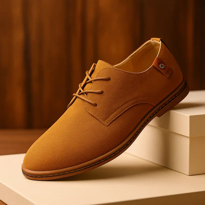 Men's Lace-Up Panel Detail Dress Shoes