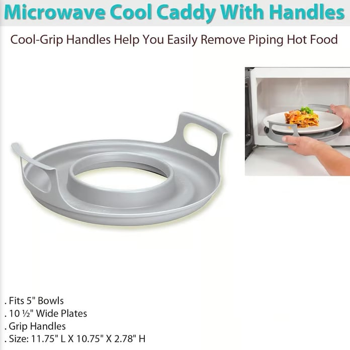 Microwave Anti-Scald Tray with Cool-Grip Handles