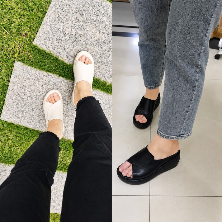Women's Open-Toe Slip-On Sandals