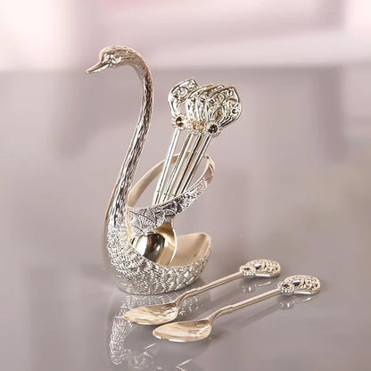 Swan Design Coffee Stirring Spoons