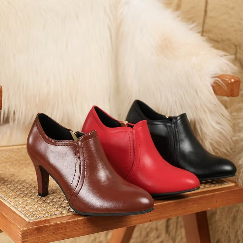 Women's Pointed Toe High Heel Ankle Boots