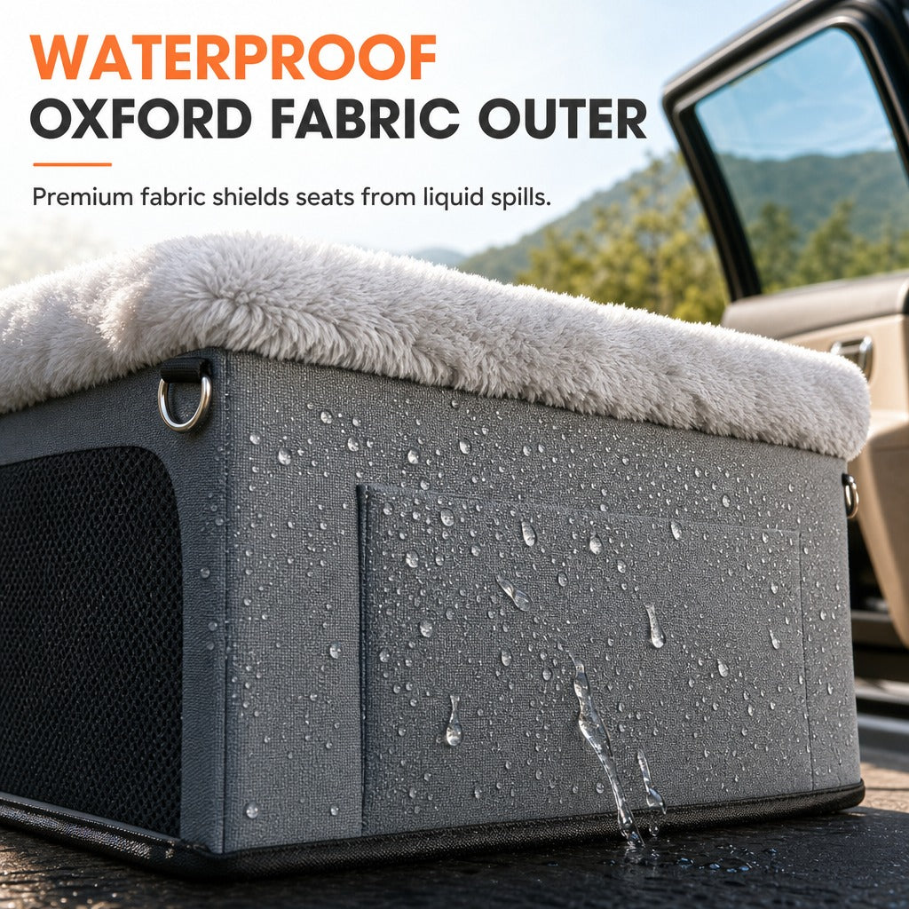 Pet Car Travel Bed with Raised Sides