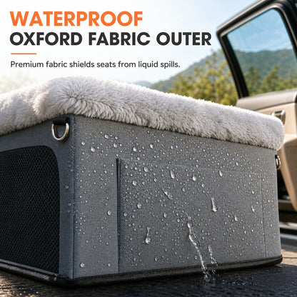 Pet Car Travel Bed with Raised Sides