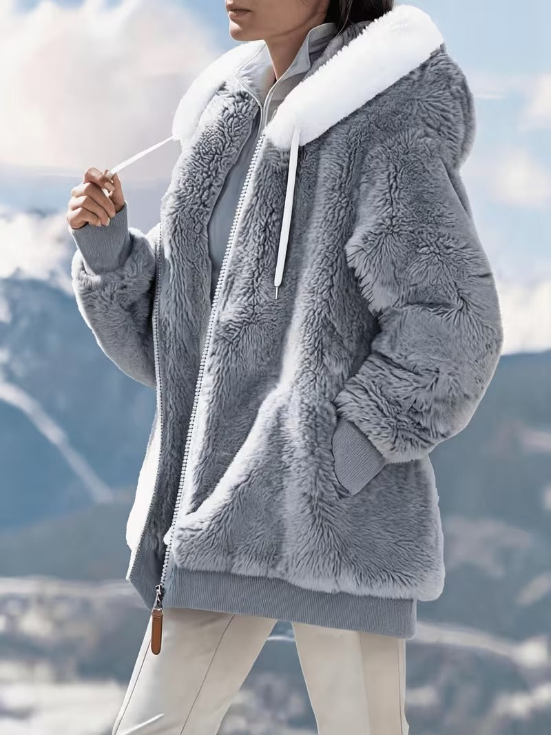 Women’s Hooded Zip-Up Coat