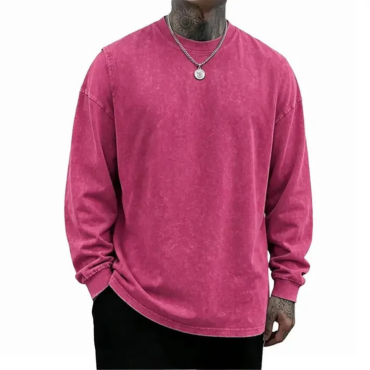 Men's Oversized Washed Casual Shirt