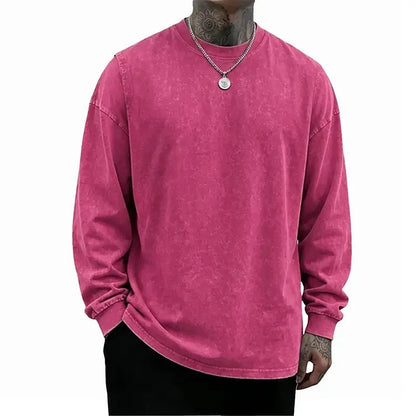 Men's Oversized Washed Casual Shirt