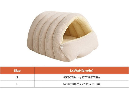 Dachshund Covered Cave Bed