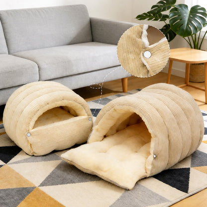 Dachshund Covered Cave Bed