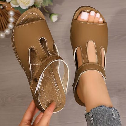 Women's Open-Toe Wedge Slide Sandals