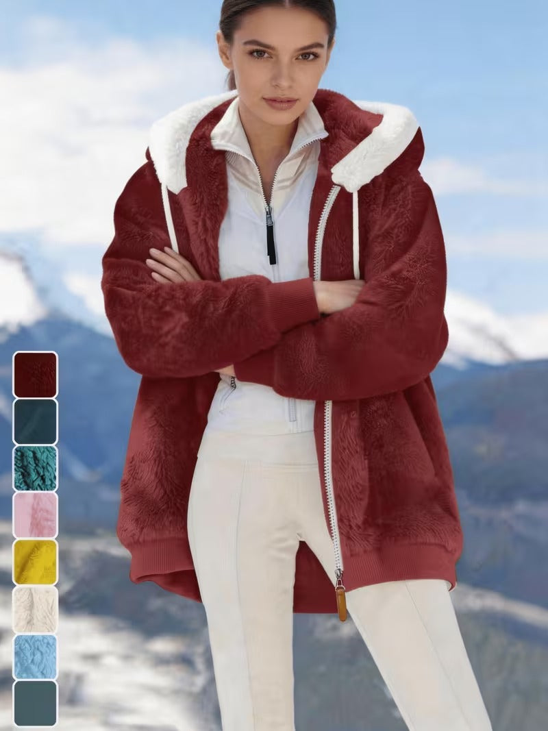 Women’s Hooded Zip-Up Coat