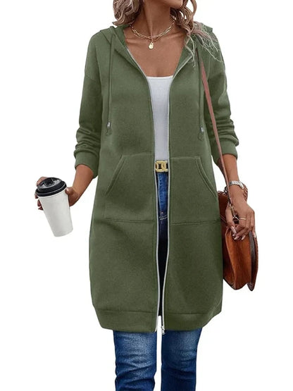 Women’s Hooded Zip-Up Top