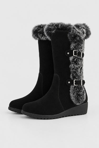 Women's Buckle Detail Winter Boots