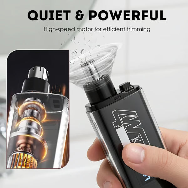 Nose and Ear Hair Trimmer with LED Display
