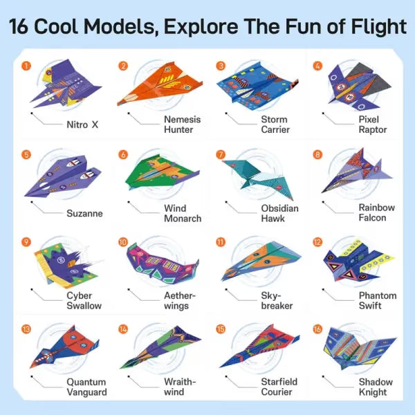 Kids' DIY Paper Airplane Folding Kit