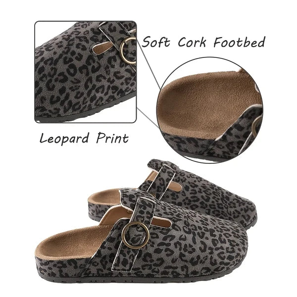 Women’s Leopard Print Casual Mules